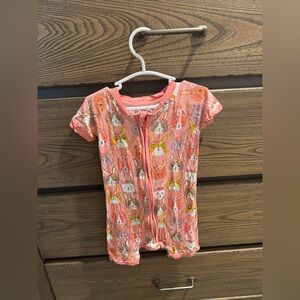 Girls boho bunnies Play shorty Little Sleepies